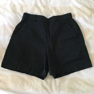 Uniqlo Cotton Black Shorts with Pockets